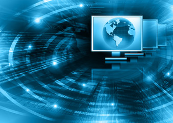 Television and internet production technology concept