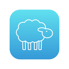 Sheep line icon.