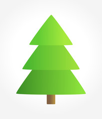 Fototapeta premium Simple Christmas tree