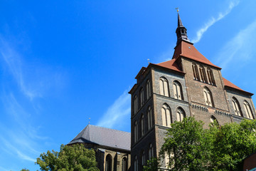 Fototapeta na wymiar Sankt Marien Kirche Rostock
