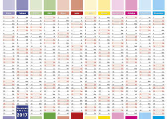 Elegant planner 2017 spanish