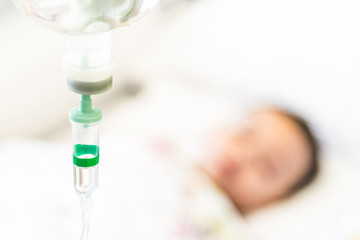 Selective focus point saline IV drip for patient