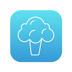 Broccoli line icon.