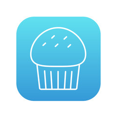 Cupcake line icon.