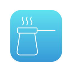 Coffee turk line icon.