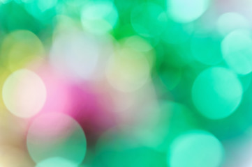 Abstract light bokeh blurred background