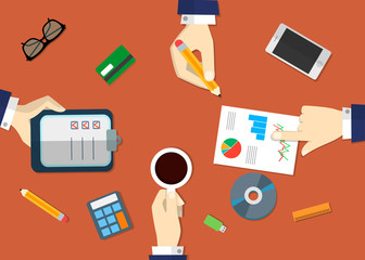 Concept of business conference