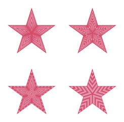 vector red star