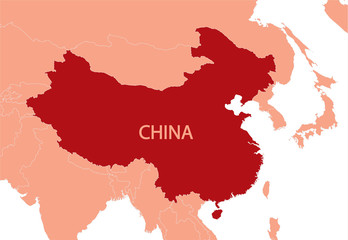 China Red Map