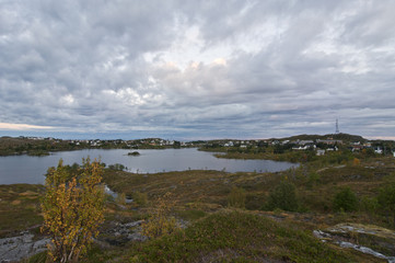 Obraz premium Norway, island Senja / Beautiful, idyllic Senja is Norway's second largest island. Visitors to Senja may enjoy the sea, mountains, beaches, fishing villages and inland areas.