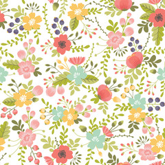 seamless pattern with floral ornament