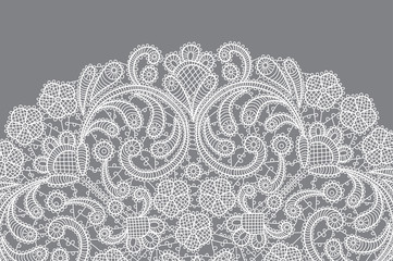 vector background with lace ornament