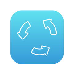 Replay button line icon