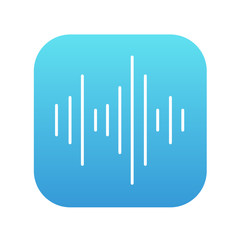 Equalizer line icon.