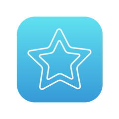 Obraz premium Rating star line icon.