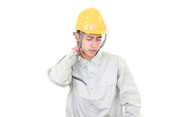 肩痛を訴える労働者