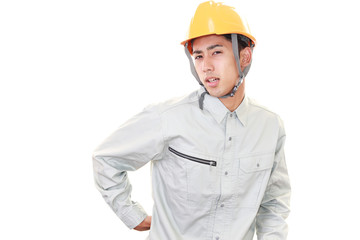 腰痛を訴える労働者