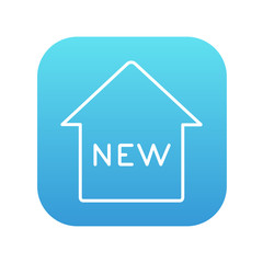 Obraz premium New house line icon.