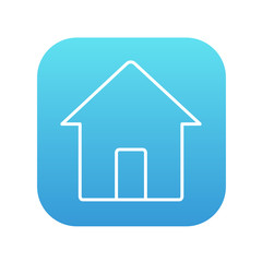 Fototapeta premium House line icon.