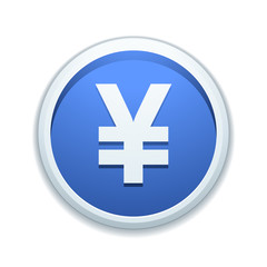 Obraz premium Japanese yen / Chinese yuan button
