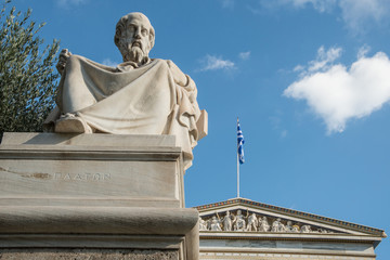 Statue of Plato in Athens, Greece