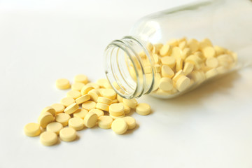 Pills spilled out of the bttle