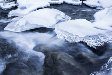 ice on a river