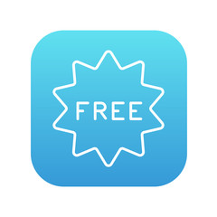 Free tag line icon.