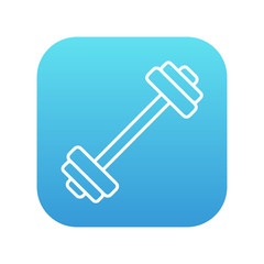 Dumbbell line icon.