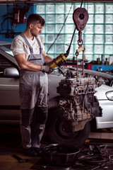 Repairing the engine