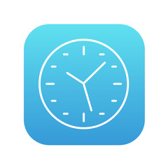 Wall clock line icon.