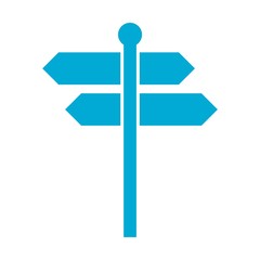 Blue Signpost icon