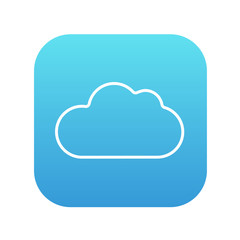 Cloud computing line icon.