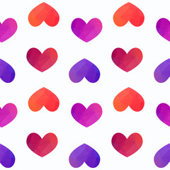 seamless pattern with hearts