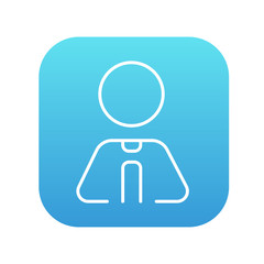 Businessman line icon.