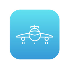Airplane line icon.