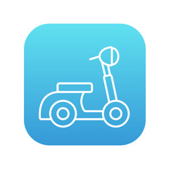 Scooter line icon.