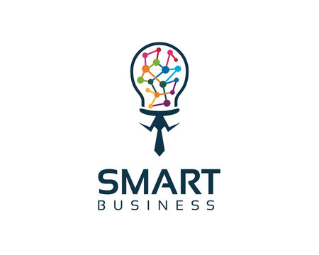 Business corporate smart business  logo design template. Bulb logo vector. Bulb icon symbol vector.