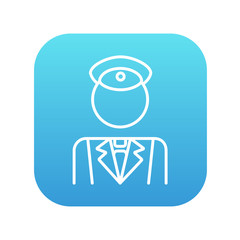 Conductor line icon.