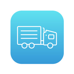 Delivery truck line icon.