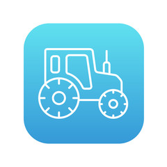 Tractor line icon.