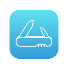 Jackknife line icon.