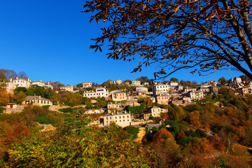Fototapeta na wymiar The picturesque village of Vitsa in Zagori area, northern Greece