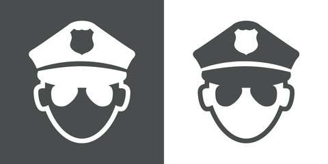 Icono plano policia #1