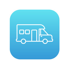 Motorhome line icon.