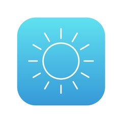 Sun line icon.