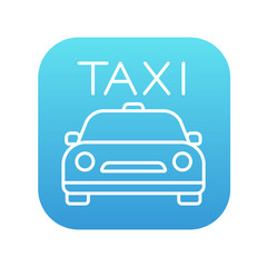 Taxi line icon.