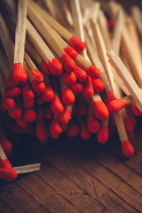 House hold safety matches pile