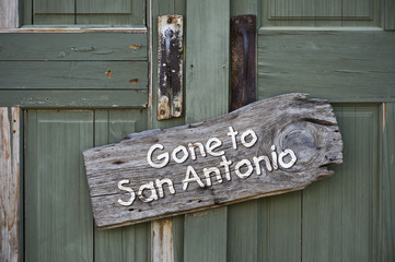 Gone to San Antonio.