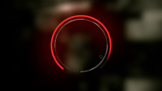 Animation of increasing volume by turning up the controlling switch. Closeup. HD